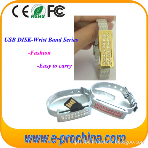 Lady Lanyard Jewelry Wristband Bracelet USB Flash Drive (ES008)